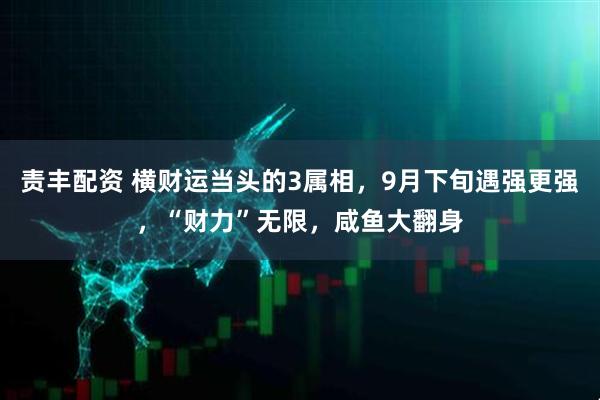 责丰配资 横财运当头的3属相，9月下旬遇强更强，“财力”无限，咸鱼大翻身